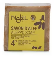 Mydła - NAJEL Mydło Aleppo Premium z olejem laurowym 4% 155g - miniaturka - grafika 1