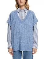 Swetry damskie - ESPRIT Sweter damski, 429/Blue Lavender 5, XS - miniaturka - grafika 1