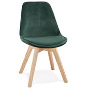 Krzesła - Kokoon Design Krzesło Design Phil zielone nogi naturalne CH03360GENA - miniaturka - grafika 1