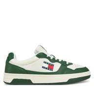 Sneakersy męskie - Sneakersy Tommy Jeans (New) Tjm Cupsole Leather Ess EM0EM01443 Biały - miniaturka - grafika 1