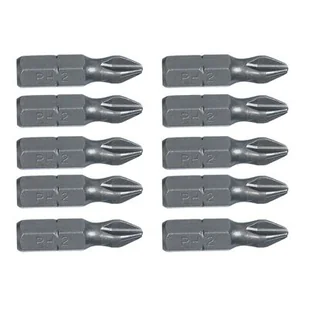 TOPEX Końcówka wkrętakowa PH2 x 25 mm, 10 sztuk - Akcesoria do elektronarzędzi - miniaturka - grafika 1