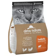 Sucha karma dla kotów - Almo Nature Holistic Maintenance, kurczak i indyk - 2 x 2 kg - miniaturka - grafika 1