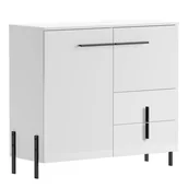 Komody - Komoda 2D2S K01 Justine Furnival Biały - miniaturka - grafika 1