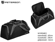 Torby męskie - Torba Podróżna Peterson Duża PTN-TP-27 4005 CZARNA 65 x 29 x 32 [cm] - miniaturka - grafika 1