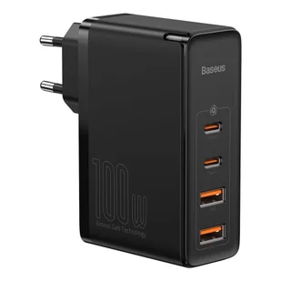 Baseus GaN2 Pro szybka ładowarka sieciowa 100W USB / USB Typ C Quick Charge 4+ Power Delivery czarny (CCGAN2P-L01) - Ładowarki do telefonów - miniaturka - grafika 1