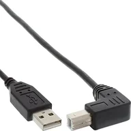 Kable USB - InLine Kabel USB USB-B 3m kątowy Czarny 34535U - miniaturka - grafika 1