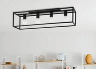Lampy sufitowe - Lampa sufitowa wisząca Inspire Eldrick czarna 4 x E27 850mm 85cm - miniaturka - grafika 1