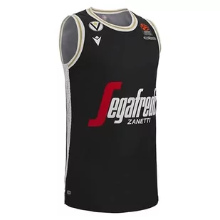 Macron Unisex Virtus M22/23 Gara Home Europa Sr Tanktop, czarny, L, czarny, L - Koszulki sportowe męskie - miniaturka - grafika 1