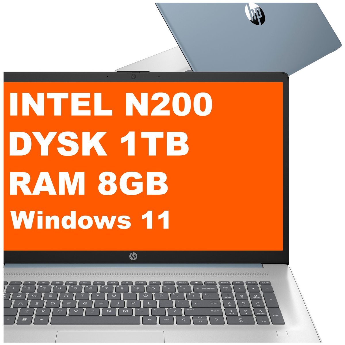 HP 17-cn3202ds / BK1G8UA / Intel N200 / 8GB / 1TB / Intel UHD / HD+ / Dotyk / Win 11 / Niebieski