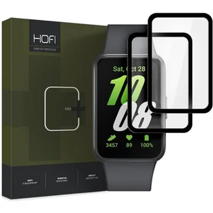 Szkło hybrydowe HOFI Hybrid Pro+ do Samsung Galaxy Fit 3 Czarny (2szt.) - Akcesoria do smartwatchy - miniaturka - grafika 1