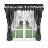 Firany - Firana Gotowa Grenada 400x155 Woal Cyrkonia - miniaturka - grafika 1