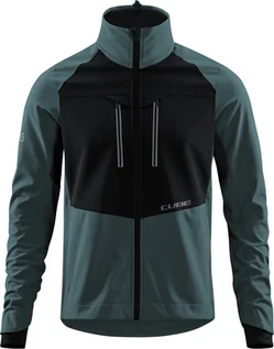 Kurtki rowerowe - Cube Cube Blackline 365 Softshell Jacket Men, czarny/szary 3XL 2022 Kurtki MTB 122170094 - grafika 1