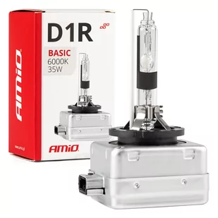 Żarówka ksenonowa, żarnik xenon d1r 35w 6000k amio basic - Żarówki samochodowe - miniaturka - grafika 1