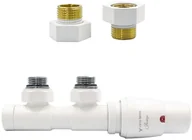 Zawory i kraniki - Varioterm Zawór termostatyczny TWINS ze złączką PEX/CU /GZ1/2 - biały mat instalacja 1/2 - GZ1/2 prawa TSGS0221CFK/P(GZ1/2) - miniaturka - grafika 1