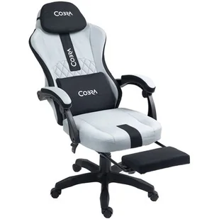 Fotel COBRA Player 5.0 CRF55GR Szary + podnóżek - Fotele gamingowe - miniaturka - grafika 1