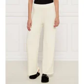 Spodnie damskie - AKEP Spodnie dzianinowe | flare fit - miniaturka - grafika 1