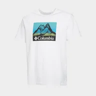 Koszulki męskie - COLUMBIA T-SHIRT SHALDON TEE WHT - Columbia - miniaturka - grafika 1