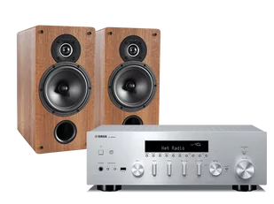 Yamaha R-N600A (srebrny) + Tesi 261 (orzech) - Zestawy stereo - miniaturka - grafika 1