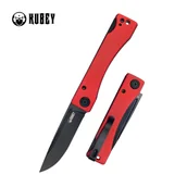 Noże - Nóż składany Kubey Akino Red G10, Blackwashed 14C28N by Tiguass (KU2102C) - miniaturka - grafika 1