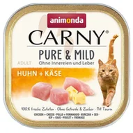 Mokra karma dla kotów - Animonda Carny Pure & Mild Kurczak + Ser tacka 100g - miniaturka - grafika 1