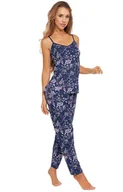 Piżamy damskie - Moraj piżama damska PDD4600-004, Kolor granatowy-wzór, Rozmiar L, Moraj - Primodo.com - miniaturka - grafika 1