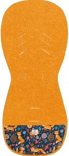 Simple Wool Wkładka Do Wózka Spacerowego Wełna Merino Pomarańczowe Liski - Akcesoria do wózków - miniaturka - grafika 1