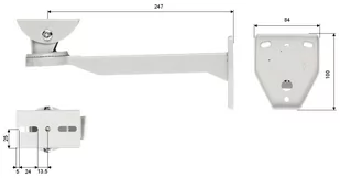 UCHWYT OBUDOWY BR-260H - Akcesoria do monitoringu - miniaturka - grafika 1