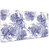 Podkładki na biurko - Duża mata na biurko Magiczne piwonie 100x50 cm - miniaturka - grafika 1