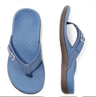 Sandały damskie - Vionic Stringi Sandały Damskie Casual Antypoślizgowe sandały plażowe z klapką z klamrą Brick Red 39 - miniaturka - grafika 1