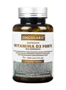 SINGULARIS Singularis Witamina  D3 5000 60K odporność - Witaminy i minerały - miniaturka - grafika 1