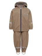 Bluzy i sweterki niemowlęce - HULABALU 2-częściowy zestaw przeciwdeszczowy "Pixy" w kolorze jasnobrązowym - miniaturka - grafika 1