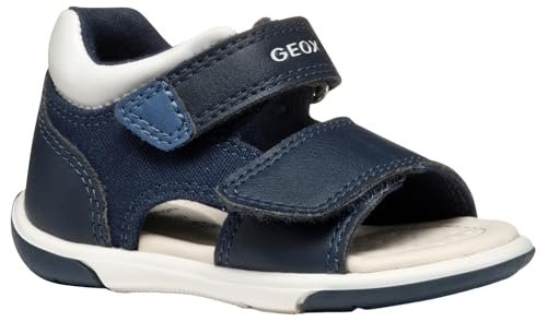 Geox Chłopiec B Sandały Zapito Boy, Granatowy biały, 25 EU