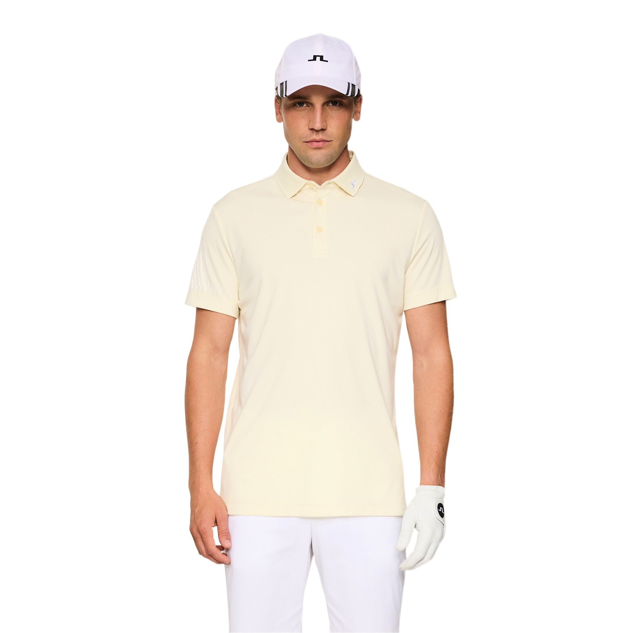 Koszulka męska J.Lindeberg Heath Polo Lemon Icing M
