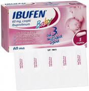 Przeziębienie i grypa - Polpharma Ibufen Baby 60mg 5 szt. - miniaturka - grafika 1