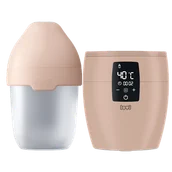 Butelki dla niemowląt - Zestaw Lovi Mammafeel, butelka niemowlęca, ze smoczkiem mini, 21/595, od urodzenia, 150 ml + podgrzewacz do butelek, beżowy, 77/051, 1 sztuka - miniaturka - grafika 1