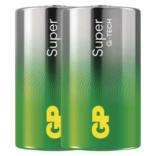 Bateria alkaliczna, LR20, LR20, 1.5V, GP, Folia, 2-pack, SUPER, ogniwo format D - Baterie i akcesoria - miniaturka - grafika 1