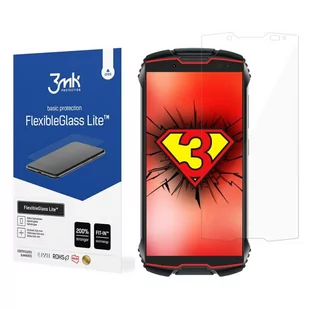 3MK, CUBOT King Kong Mini 2, Szkło hybrydowe, FlexibleGlass Lite - Szkła hartowane na telefon - miniaturka - grafika 1