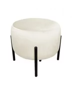 Fotele i pufy dla dzieci - Pufa WILFRED MG VELVET ecru - POLECA nas aż 98% klientów - ZAMÓW (91 822 80 56) - miniaturka - grafika 1