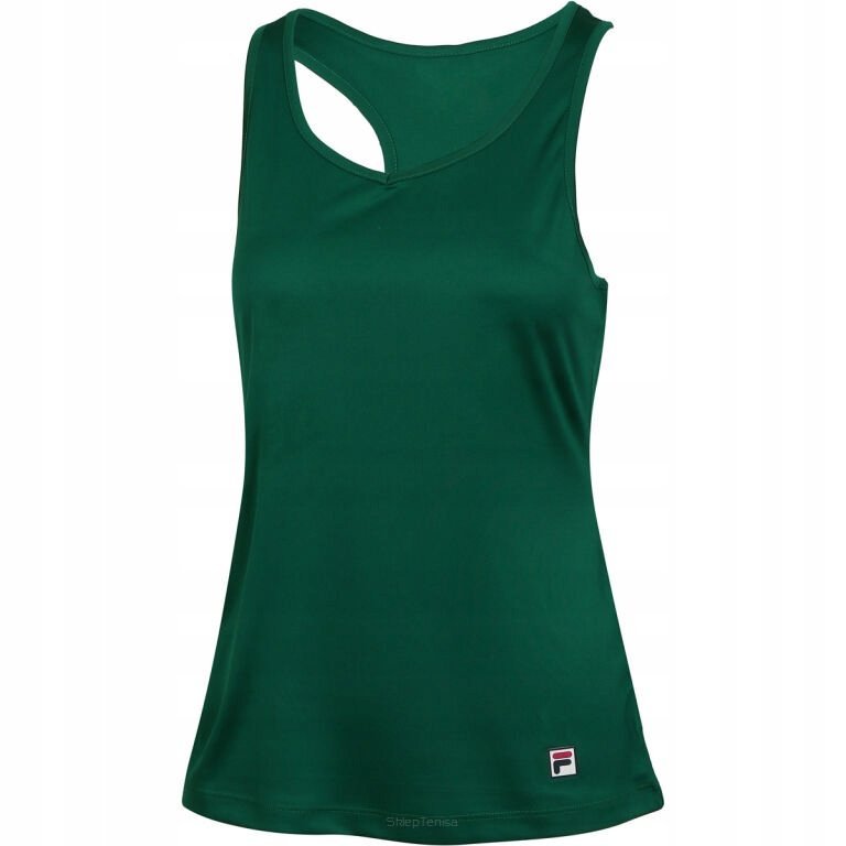 Top tenisowy Fila Top Mila gładki zielony XS