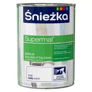 Śnieżka Emalia Supermal biała 2 5 l - Farby do metalu - miniaturka - grafika 1