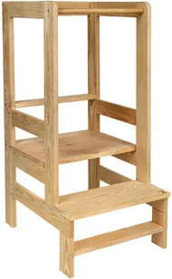 Kitchen Helper KIDOO WOOD Pomocnik Kuchenny Dla Dzieci Sosnowy - Krzesełka do karmienia - miniaturka - grafika 1