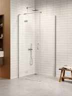 Kabiny prysznicowe - Kabina prysznicowa uchylna lewa kolor chrom 80x90 cm K-3598 New Trendy Nesta Chrome - miniaturka - grafika 1