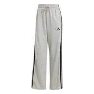 Spodnie rowerowe - adidas Kobiety ESSENTIALS 3-STRIPES OPEN HEM FLEECE PANTS, medium grey heather/black, XXL - miniaturka - grafika 1