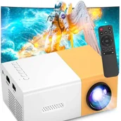 Prezentery i wskaźniki - MINI PROJEKTOR LED PRZENOŚNY RZUTNIK FULL HD USB Kino Domowe TV HDMI PILOT G492 - miniaturka - grafika 1