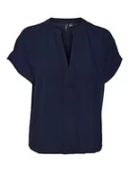 Kurtki damskie - VERO MODA Damska kurtka VMCECILIA SS WVN GA Top, Navy Blazer, S, granatowy blezer, S - miniaturka - grafika 1