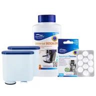 Akcesoria i części do ekspresów do kawy - Zestaw Philips - AL-Clean 2szt, Uniwersalny Odkamieniacz 250ml, Cleaneo - miniaturka - grafika 1