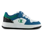 Buty dla chłopców - Buty dziecięce Champion S32414WW008 RD18 2.0 LOW B PS Niebieskie - miniaturka - grafika 1