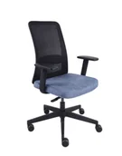 Fotele i krzesła biurowe - Fotel biurowy Nico BS, krzesło obrotowe, na kółkach, do biura, siatkowane oparcie - miniaturka - grafika 1