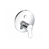 Baterie podtynkowe - KLUDI 376590565 PURE & EASY podtynkowa bateria wannowo-natryskowa, do 88011, przełącznik PUSH&SWITCH - miniaturka - grafika 1