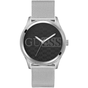 Zegarek Guess Reputation srebrny zegarek męski na bransolecie mesh GW0710G1 - Zegarki męskie - miniaturka - grafika 1
